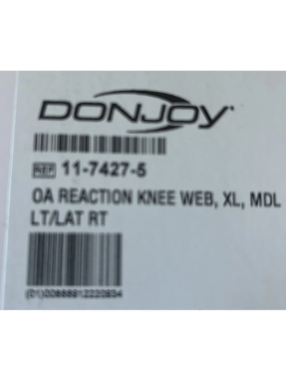 Donjoy OA Reaction Web Knee Brace for Osteoarthritis XL Extra Large NEW NIB